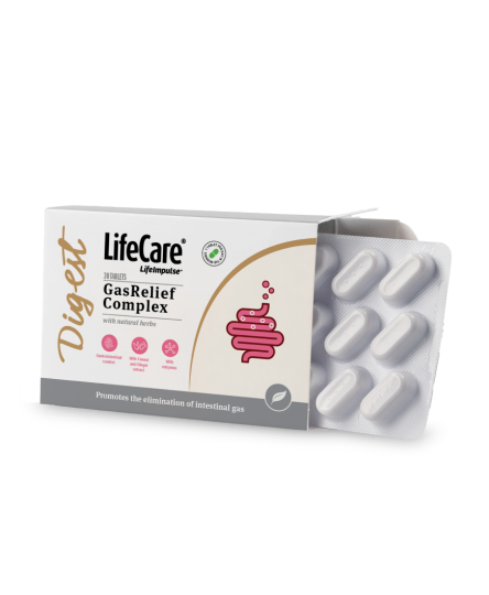 GasRelief Complex, cu plante naturale, pentru motilitatea intestinala, Life Care®