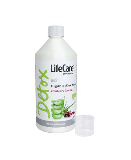 Suc Ecologic, Aloe Vera, cu aroma de merisor ecologica, Life Care®