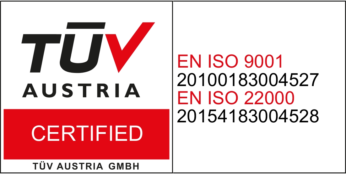 TUV Austira Certified